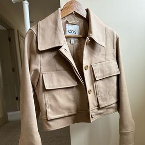 COS cropped boxy jacket blazer shaket size 6